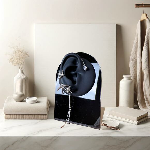 Ear Clip with Swallow and Tassel Accents (Right) - Picture 1 of 5